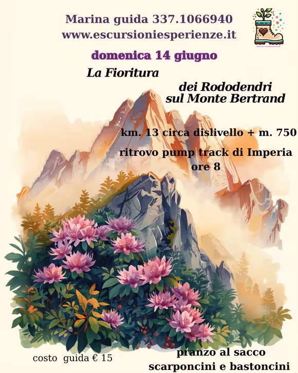 Lo Spettacolo dei Rododendri: Salita al Monte Bertrand