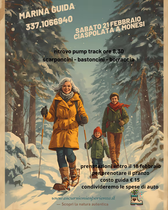 Sabato a Monesi: Ciaspolata panoramica e pranzo in compagnia