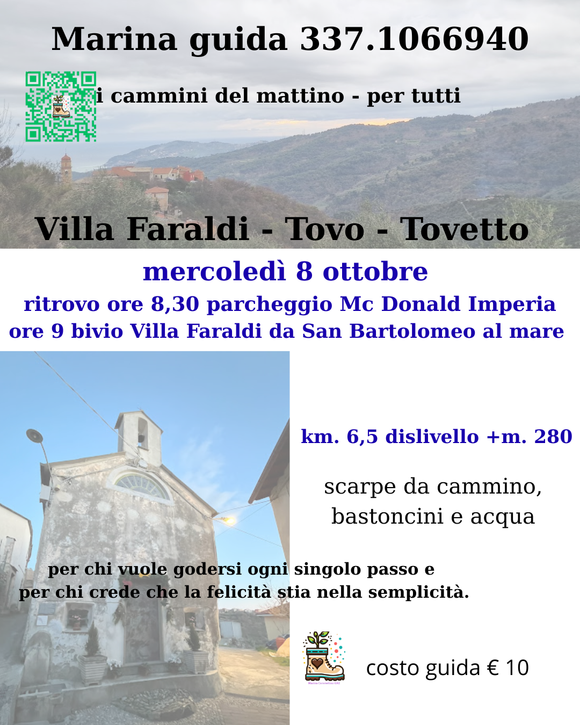 Panorami sul golfo e la chiesetta di Tovetto 